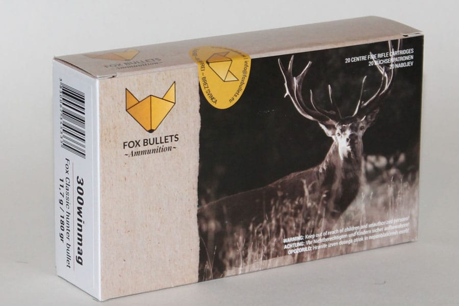 Fox .300Win Mag 11,7g / 180gr CHB BOCK Kranj Fox .300Win Mag 11,7g / 180gr CHB