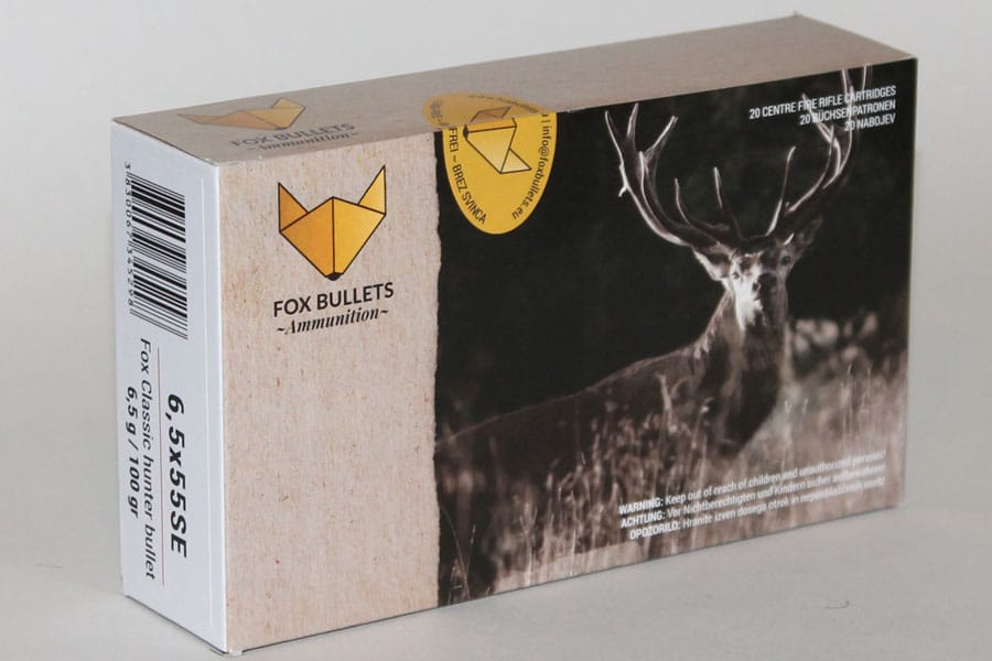Fox 6,5 X 55SE 6,5 g / 100gr CHB BOCK Kranj Fox 6,5 X 55SE 6,5 g / 100gr CHB