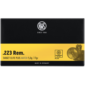 rws .223 Rem target Elite plus 5,0g / 77gr