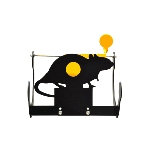 Target metal silhouette “rat”
