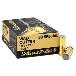 S&B 38 SPEC. WAD CUT.  148 GRS/9,6g